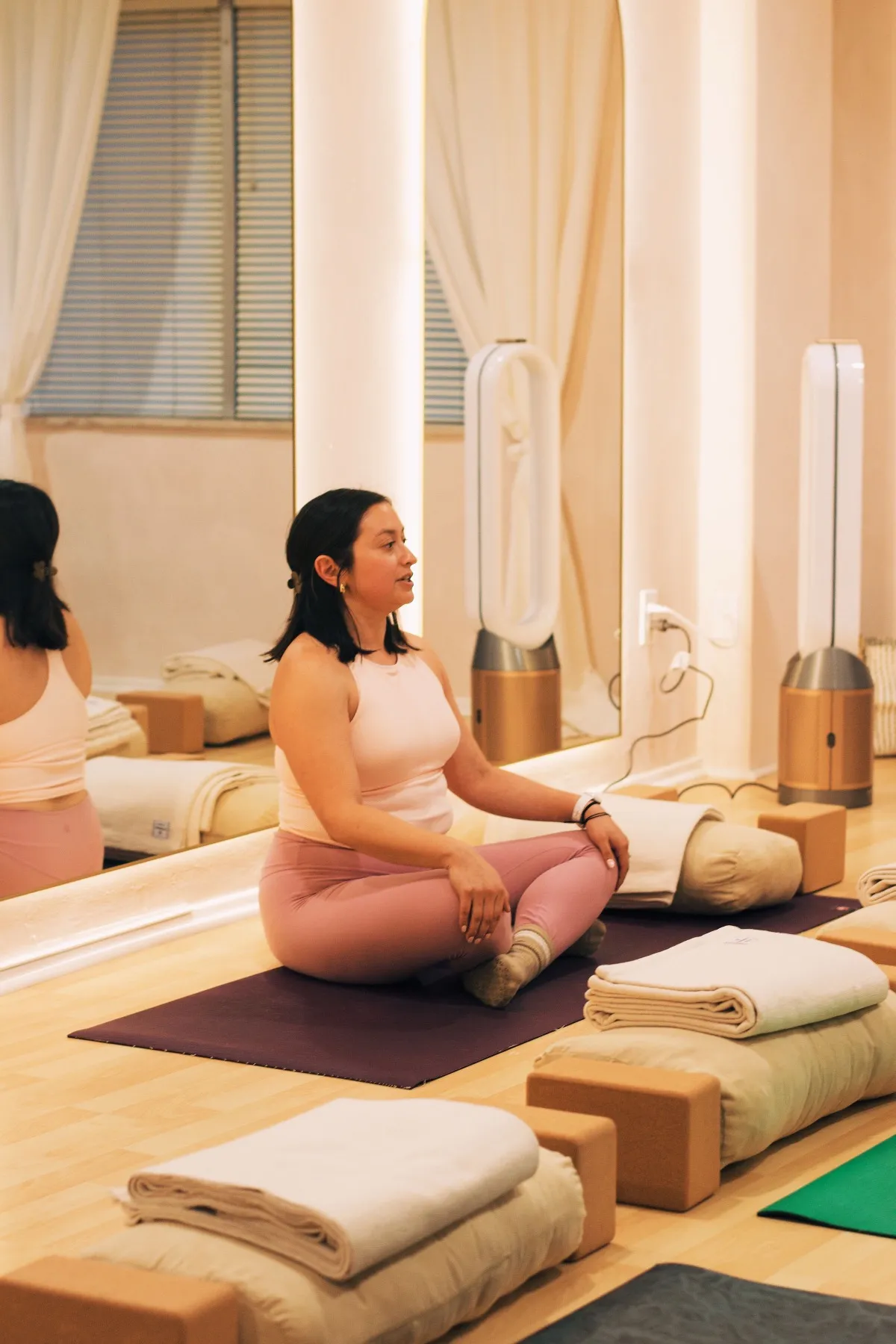 Community members gathered for a prenatal wellness class